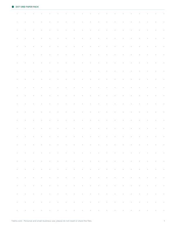 Preview of 1 cm Dot Grid Paper Printable